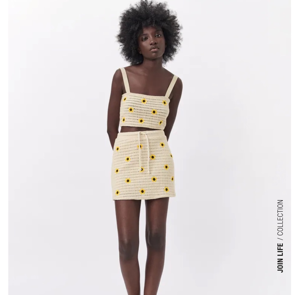 Zara flower crochet set